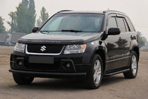 Suzuki Grand Vitara 2005–2017 Sprednja zaščitna cev ST008 Black (nerjavno jeklo) fotografija 4