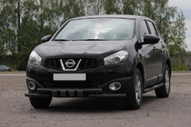 Nissan Qashqai 2010–2014 Sprednji zaščitni lok ST009-15 Black (nerjavno jeklo) fotografija 1
