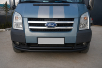 Ford Transit 2000–2014 Sprednji zaščitni lok ST014 Black (2006-2014, nerjaveče jeklo) fotografija 2