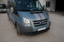 Ford Transit 2000–2014 Sprednji zaščitni lok ST014 Black (2006-2014, nerjaveče jeklo) fotografija 3