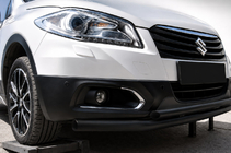 Suzuki SX4 S-Cross 2013–2016 Sprednji zaščitni lok ST014 Black (nerjavno jeklo) fotografija 1