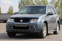 Suzuki Grand Vitara 2005–2017 Sprednji zaščitni lok ST015 Black (nerjavno jeklo) fotografija 3