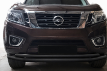 Nissan Navara/NP300 2016– Sprednji zaščitni lok ST017 Black (nerjaveče jeklo) fotografija 1
