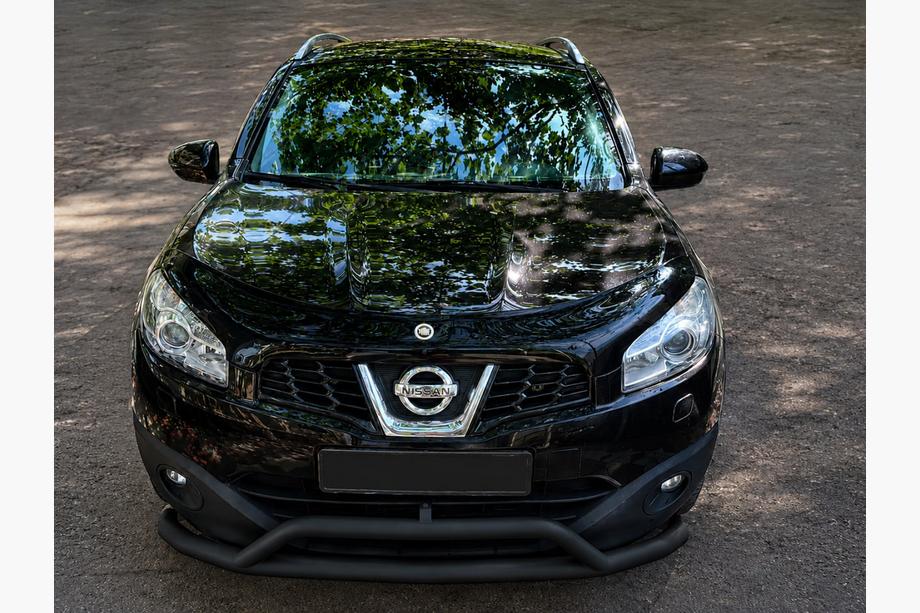 Nissan Qashqai 2010–2014 Sprednji zaščitni lok Black (nerjavno jeklo) Image