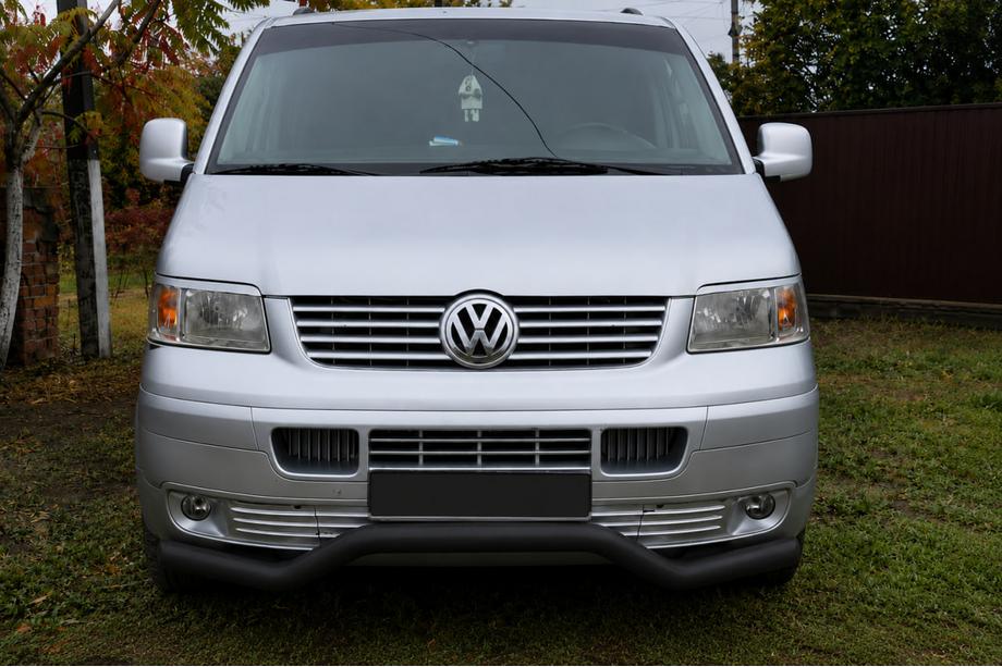 Volkswagen T5 Transporter 2003–2010 Sprednji zaščitni lok Wave ST007 Black (nerjavno jeklo) Fotografija 3