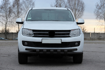 Volkswagen Amarok 2010–2022 Sprednji zaščitni lok F3-08.7 Black (nerjavno) fotografija 3