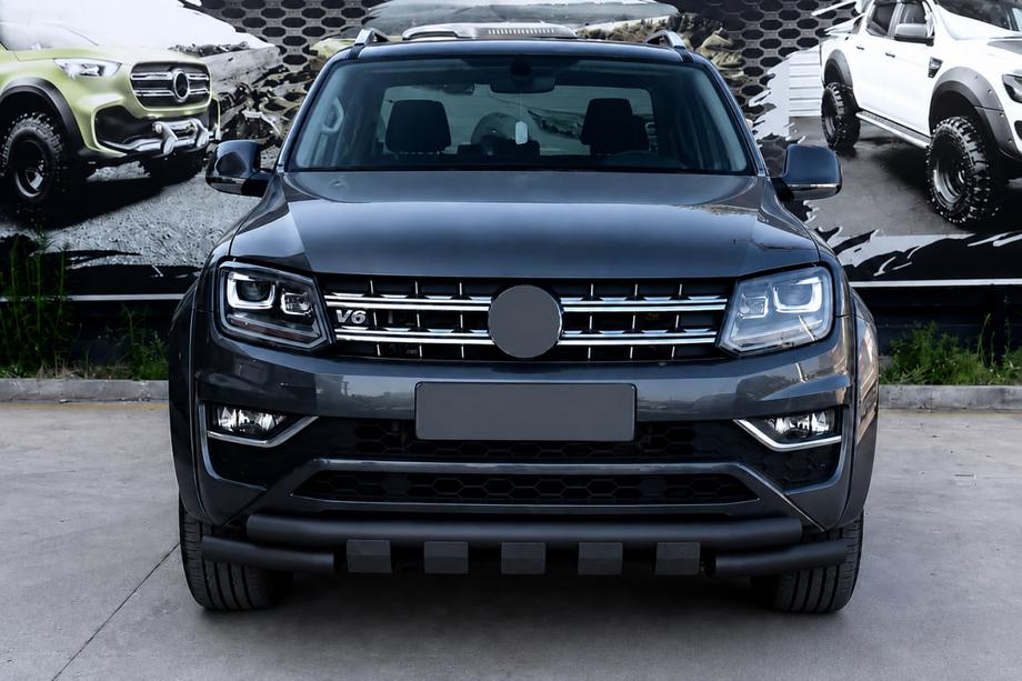 Volkswagen Amarok 2010–2022 Sprednji zaščitni lok F3-08.7 Black (nerjavno) Image