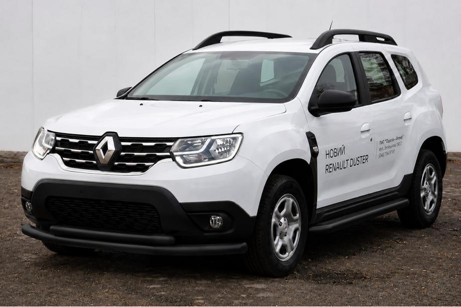 Dacia Duster 2018–2024 Sprednji zaščitni lok F3-10 Black (nerjaveče jeklo) Image
