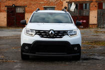 Renault Duster 2018–2024 Sprednji zaščitni lok F3-10 Black (nerjaveče jeklo) fotografija 2