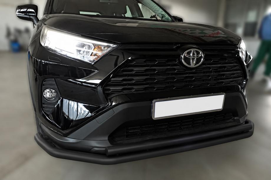 Toyota Rav 4 2019–2025 Sprednji zaščitni lok F3-10 Black (nerjaveče jeklo) Image
