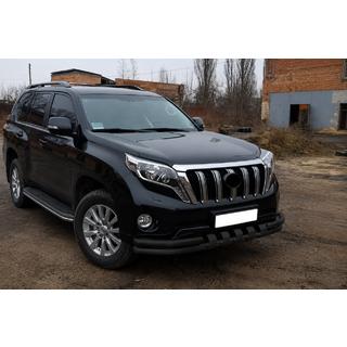 Sprednji zaščitni lok F3-31 Black (nerjaveče jeklo) Toyota Land Cruiser Prado 150 2009–2023 fotografija 3