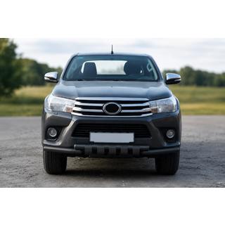 Prednja zaščitna cev F3-34 Black (nerjaveče jeklo) Toyota Hilux 2015– fotografija 1