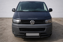 Volkswagen T5 2010–2015 Sprednji zaščitni lok F3-42 Black (nerjaveče jeklo) fotografija 1