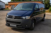 Volkswagen T5 2010–2015 Sprednji zaščitni lok F3-42 Black (nerjaveče jeklo) fotografija 2