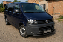 Volkswagen T5 2010–2015 Sprednji zaščitni lok F3-42 Black (nerjaveče jeklo) fotografija 3