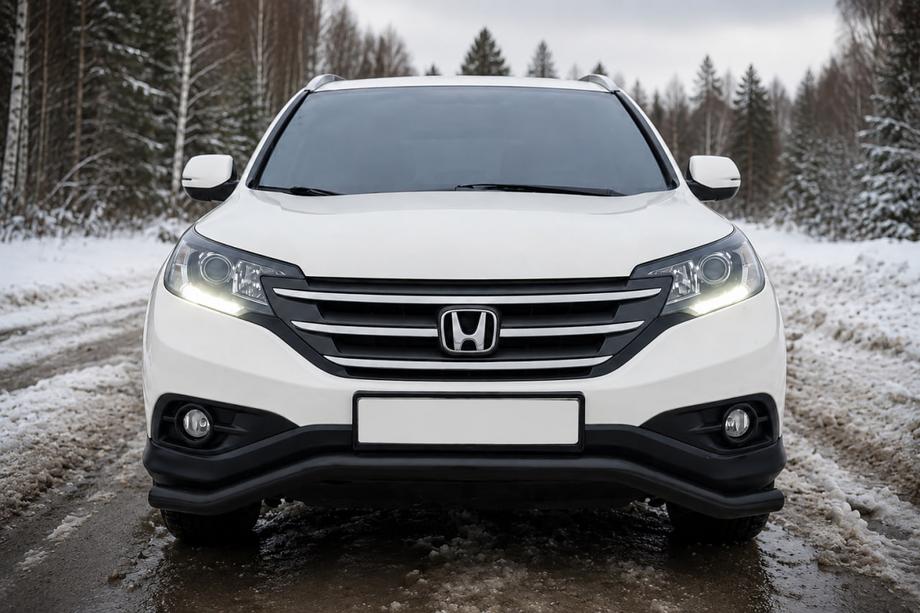 Honda CRV 2012–2016 Sprednji zaščitni lok ST007 Black (nerjavno jeklo) Fotografija 1