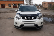 Nissan X-trail T31 2007–2014 Sprednji zaščitni lok ST007 Black (nerjaveče jeklo) fotografija 2