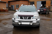 Nissan X-trail T30 2002–2007 Sprednji zaščitni lok ST007 Black (nerjaveče jeklo) fotografija 3