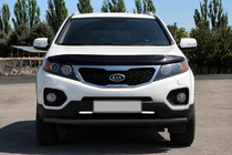 Kia Sorento II XM 2009–2014 Sprednji zaščitni lok ST008 Black (2010-2013, nerjavno jeklo) fotografija 1
