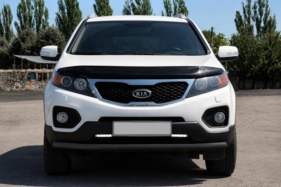 Kia Sorento II XM 2009–2014 Sprednji zaščitni lok ST008 Black (2010-2013, nerjavno jeklo) Image