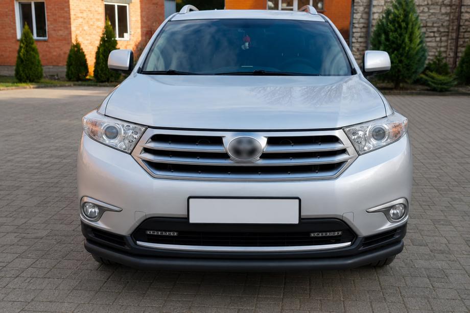 Toyota Highlander 2008–2013 Sprednji zaščitni lok ST008 Black (2010-2013, nerjaveče jeklo) Fotografija 2