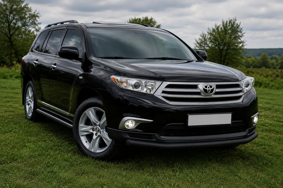 Toyota Highlander 2008–2013 Sprednji zaščitni lok ST008 Black (2010-2013, nerjaveče jeklo) Fotografija 3