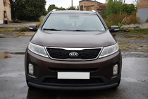 Kia Sorento II XM 2009–2014 Sprednji zaščitni lok ST008 Black (2013-2015, nerjavno jeklo) fotografija 2