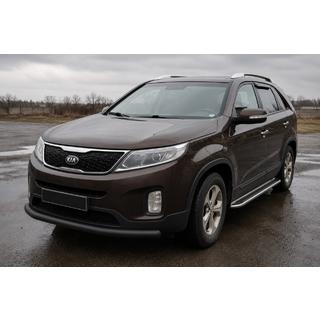 Sprednji zaščitni lok ST008 Black (2013-2015, nerjavno jeklo) Kia Sorento II XM 2009–2014 fotografija 1