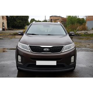 Sprednji zaščitni lok ST008 Black (2013-2015, nerjavno jeklo) Kia Sorento II XM 2009–2014 fotografija 2