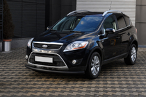 Ford Kuga 2008–2013 Sprednji zaščitni lok ST008 Black (nerjaveče jeklo) fotografija 2