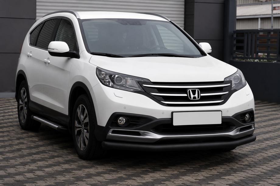 Honda CRV 2012–2016 Sprednji zaščitni lok ST008 Black (nerjaveče jeklo) Image