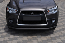 Mitsubishi ASX 2010–2023 Sprednji zaščitni lok ST008 Black (nerjaveče jeklo) fotografija 1