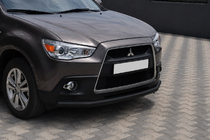 Mitsubishi ASX 2010–2023 Sprednji zaščitni lok ST008 Black (nerjaveče jeklo) fotografija 2