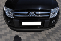 Mitsubishi Pajero Wagon III 1999–2006 Sprednji zaščitni lok ST008 Black (nerjaveče jeklo) fotografija 2