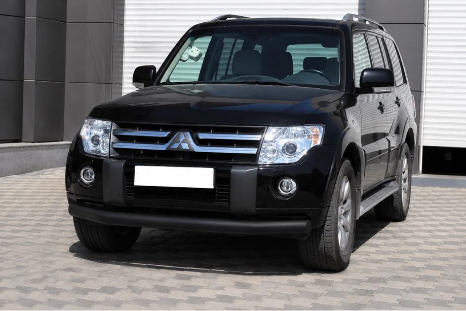 Mitsubishi Pajero Wagon III 1999–2006 Sprednji zaščitni lok ST008 Black (nerjaveče jeklo) Image