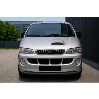 Sprednji zaščitni lok ST008 Black (nerjaveče jeklo) Hyundai H200, H1, Starex 1998–2007