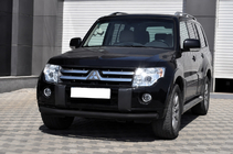 Mitsubishi Pajero Wagon IV 2006–2021 Sprednji zaščitni lok ST008 Black (nerjaveče jeklo) fotografija 2