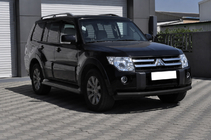 Mitsubishi Pajero Wagon IV 2006–2021 Sprednji zaščitni lok ST008 Black (nerjaveče jeklo) fotografija 3