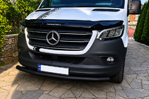 Mercedes Sprinter W907/W910 2018– Sprednji zaščitni lok ST008 Black (nerjaveče jeklo) fotografija 1