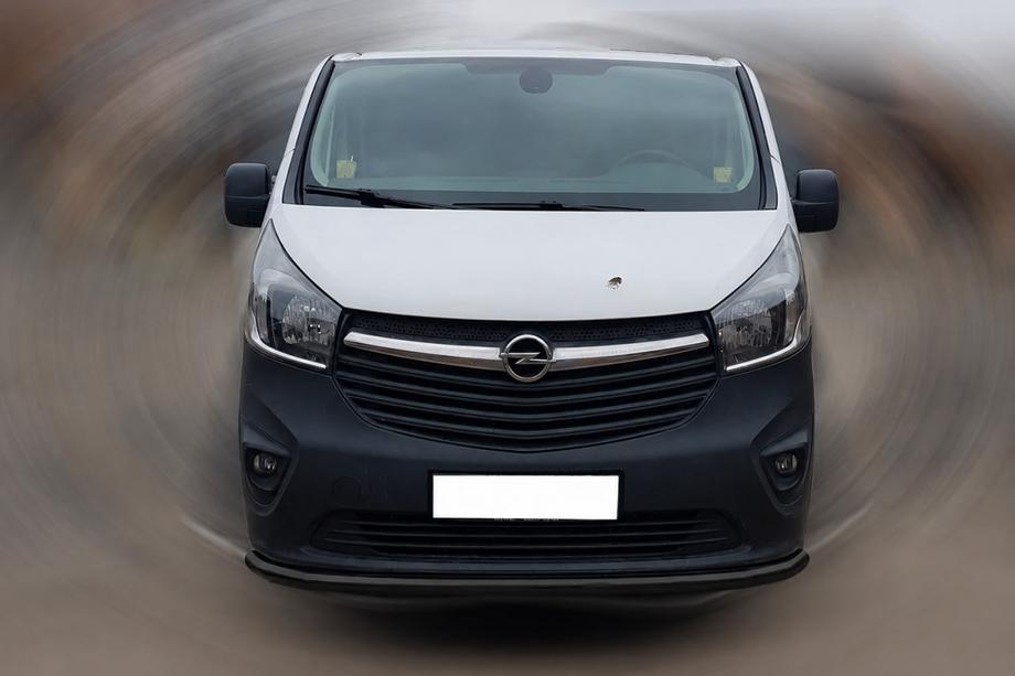 Opel Vivaro 2015–2019 Sprednji zaščitni lok ST008 Black (nerjavno jeklo) Image