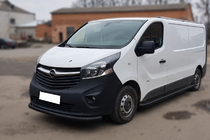 Renault Trafic 2015– Sprednji zaščitni lok ST008 Black (nerjavno jeklo) fotografija 2