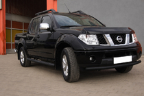 Nissan Navara 2006–2015 Sprednji zaščitni lok ST008 Black (nerjavno jeklo) fotografija 2
