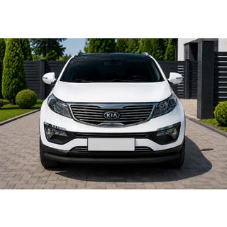 Sprednji zaščitni lok ST008 Black (nerjavno jeklo) Kia Sportage 2010–2015