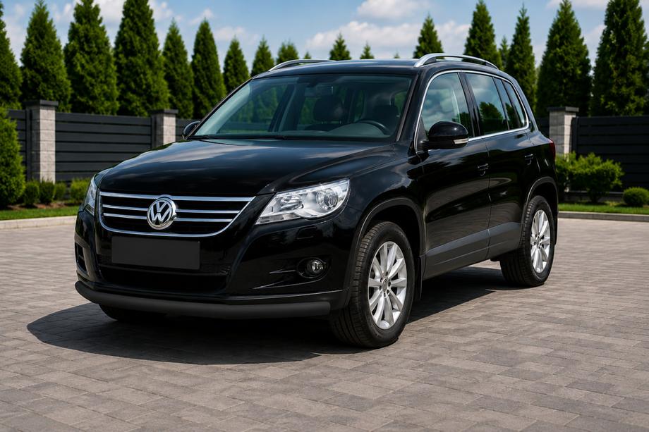 Volkswagen Tiguan 2007–2016 Sprednji zaščitni lok ST008 Black (nerjavno jeklo) Image