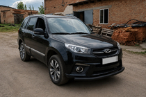 Chery Tiggo 3 2005– Sprednji zaščitni lok ST008 Black (nerjavno jeklo) fotografija 3