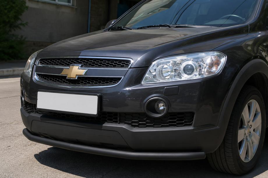 Chevrolet Captiva 2006–2019 Sprednji zaščitni lok ST008 Black (nerjavno jeklo) Image