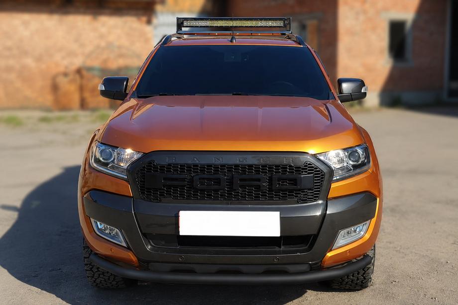 Ford Ranger 2011–2022 Sprednji zaščitni lok ST008 Black (nerjavno jeklo) Image