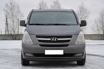 Hyundai H300, H1, Starex 2008–2020 Sprednji zaščitni lok ST008 Black (nerjavno jeklo) fotografija 1