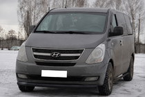 Hyundai H300, H1, Starex 2008–2020 Sprednji zaščitni lok ST008 Black (nerjavno jeklo) fotografija 3