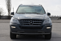 Mercedes ML W164 2005–2011 Sprednji zaščitni lok ST008 Black (nerjavno jeklo) fotografija 1